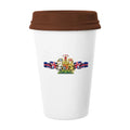 The United Kingdom Flag National Emblem Mug Coffee Drinking Glass Pottery Cerac Cup Lid