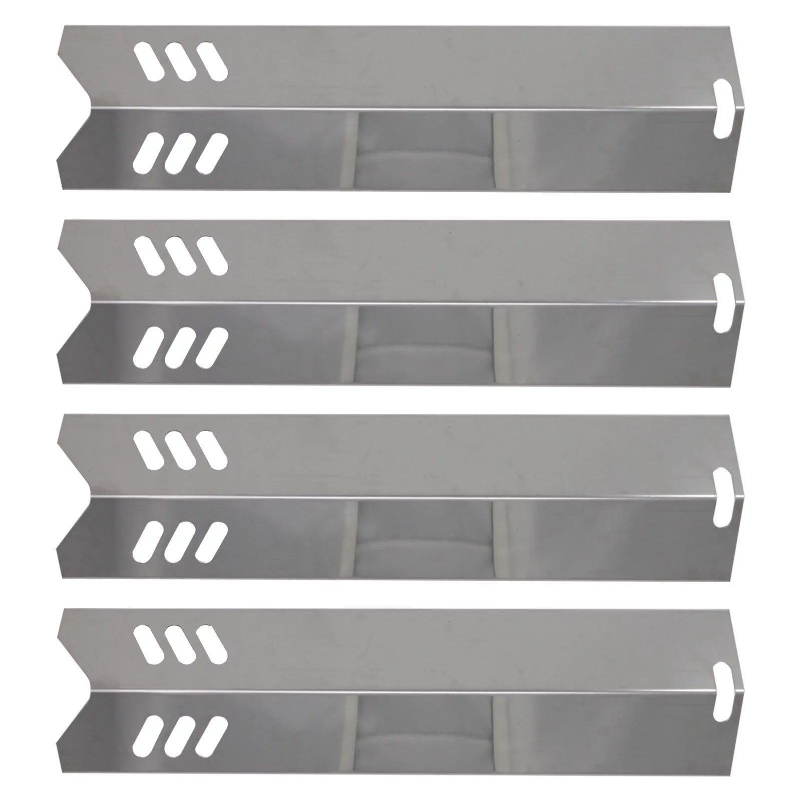 4-Pack BBQ Grill Heat Shield Plate Tent Replacement Parts for Dyna-glo DGB495SDP-D - Compatible Barbeque Stainless Steel Flame Tamer, Guard, Deflector, Flavorizer Bar, Vaporizer Bar, Burner Cover 15