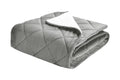 St. James Home Luxury Velvet and Sherpa Foot Pocket Throw, Silver, One Size