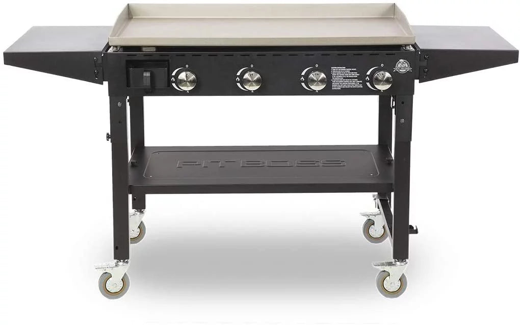 PIT BOSS PB757GS Cast Iron Gas Griddle, Black