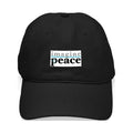 CafePress - Imagine Peace - Printed Adjustable Cotton Canvas Black Baseball Hat