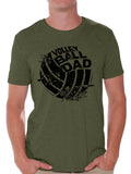 Awkward Styles Men's Volleyball Dad Graphic T-shirt Tops Black Team Sport Volleyball Father's Day Gift