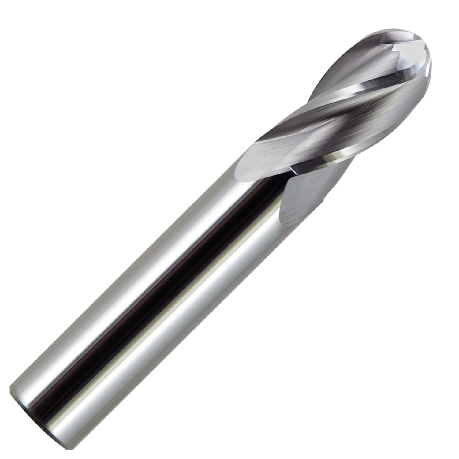 1/2 Diameter 4 Flute Single End Ball 30¡ã Carbide End Mill , 1Lengthof Cut, 1/2 Shank, 3 OAL