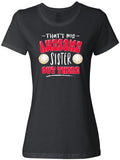 Inktastic That's My Awesome Sister Out There with Volleyballs Women's T-Shirt
