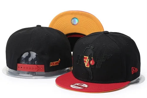 Miami-heat Basketball Cap Pro League Hat Adjustable Flat Cap