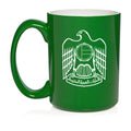 United Arab Emirates Eagle Ceramic Coffee Mug Tea Cup Gift (15oz Green)