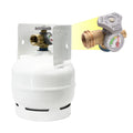 3 lb. Refillable Steel Propane Cylinder with OPD Valve & Built-in Site Gauge