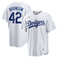 Men's Nike Jackie Robinson White Brooklyn Dodgers Home Cooperstown Collection Player Jersey