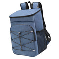 Insulated  Large Capacity Bag Mesh Pocket Leakproof Portable Multifunctional Thermal Bag for Travel Camping Blue