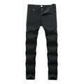 YUHAOTIN Men Jeans Slim Fit Ripped Men's Jeans Comfort Stretch Denim Straight Leg Relaxed Fit Jeans