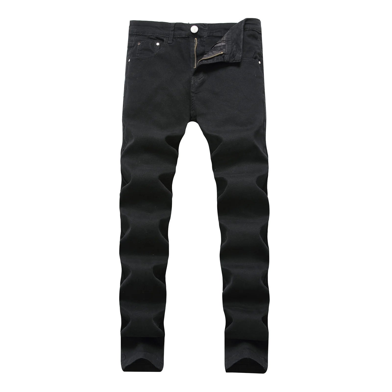 YUHAOTIN Men Jeans Slim Fit Ripped Men's Jeans Comfort Stretch Denim Straight Leg Relaxed Fit Jeans