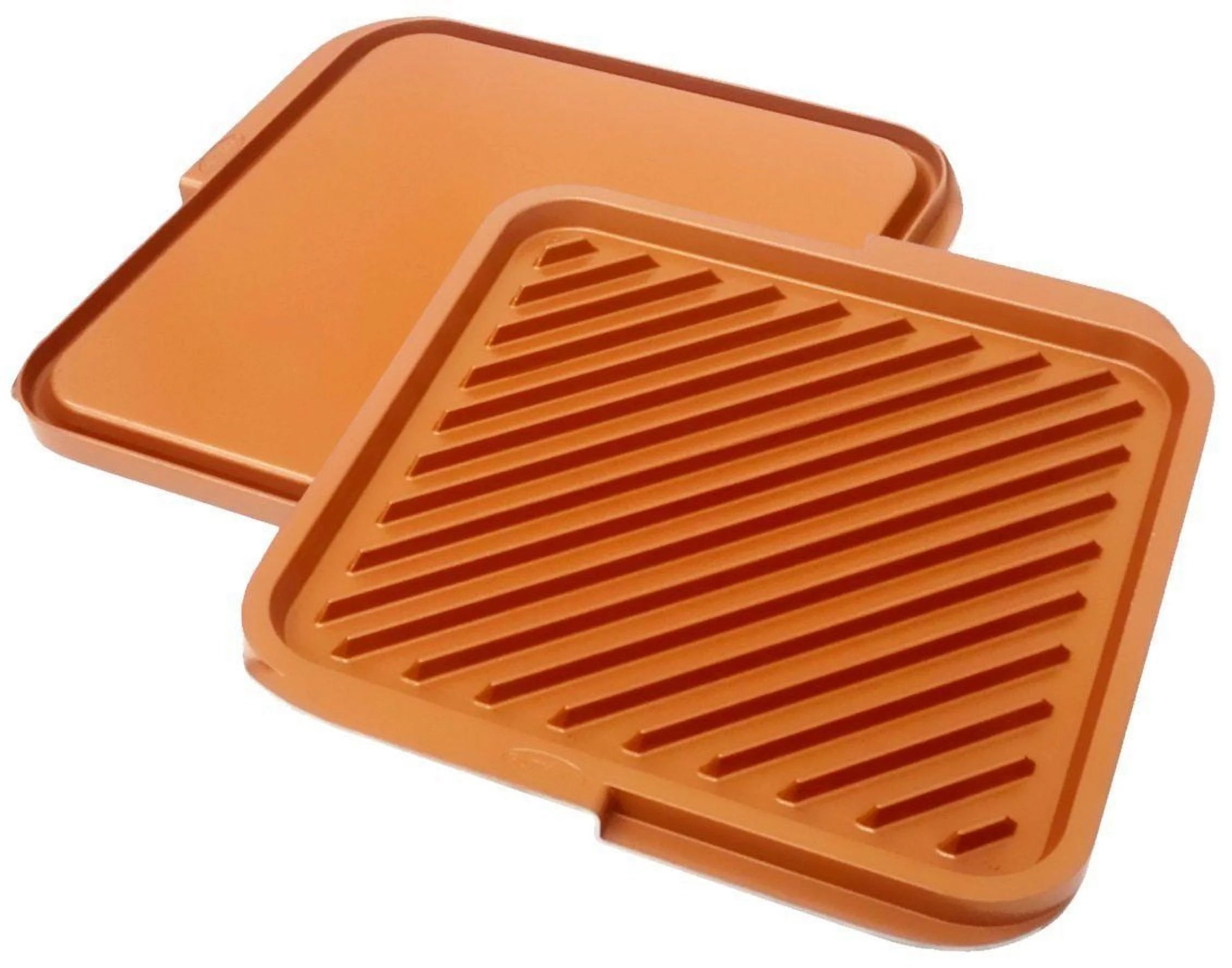 Gotham Steel Indoor Reversible Grill and Griddle Pan ¨CFits Gas, Electric & Glass Stovetops, Ultra Nonstick Ceramic Coating, Dishwasher Safe