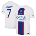 Men's Nike Kylian Mbappe White Paris Saint-Germain 2022/23 Third Vapor Match Authentic Player Jersey