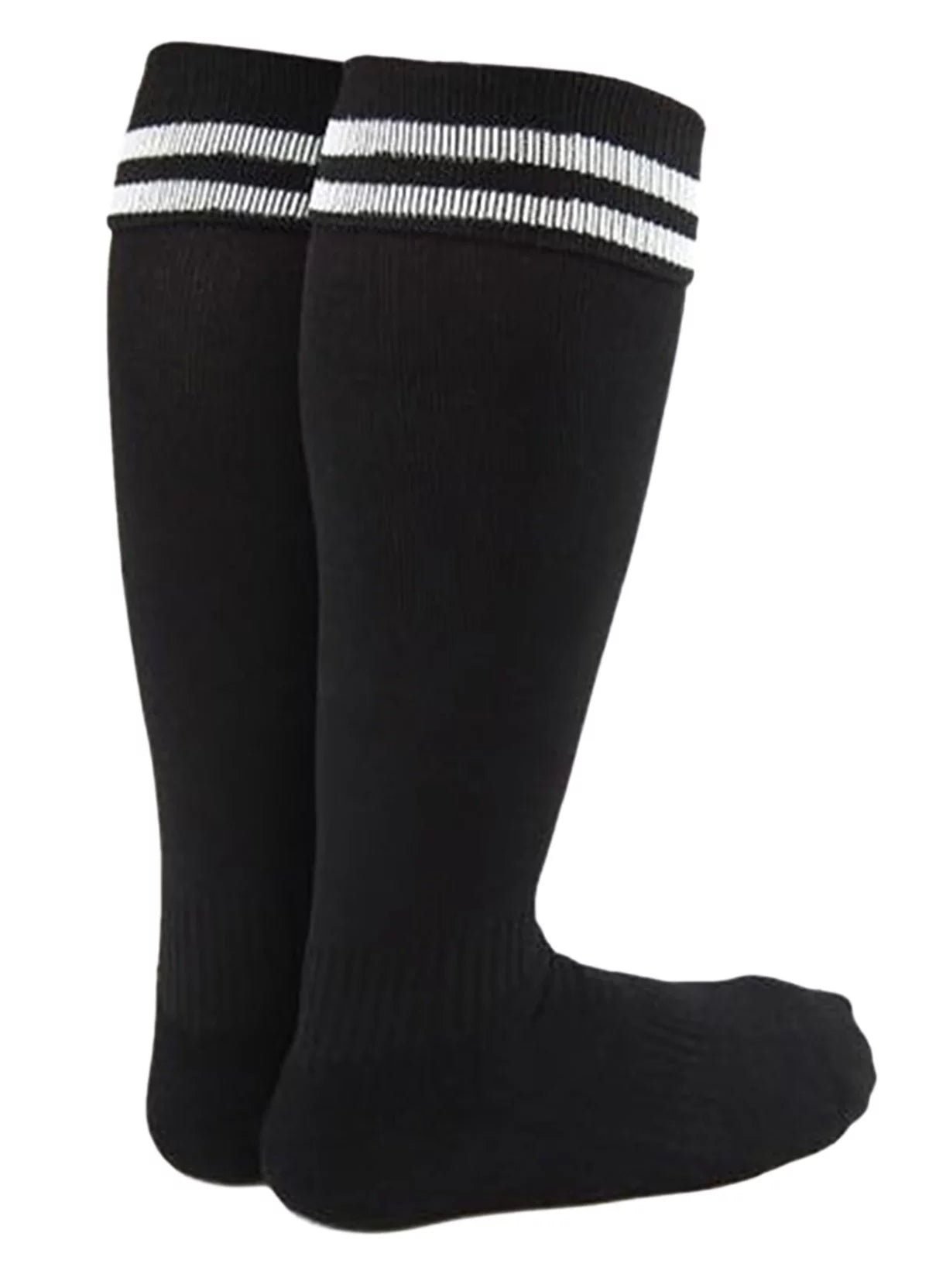 Lian LifeStyle Boy and Girl 2 Pairs Knee High Sports Socks for Baseball/Soccer/Lacrosse XS Black