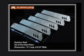 Set of 5 Stainless Steel Heat plates (Length 15 inchs, width 3 3/4 inches) for Uniflame and Dyna Glo Grills