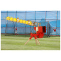 Real 12 inch Softball Pitching Machine w/Auto Ball Feeder & 24' Batting Cage Combo