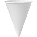 Solo Cup Eco-Forward Paper Cone Water Cups 200 / Pack - 4 fl oz - Cone - 5000 / Carton - White - Paper - Cold Drink