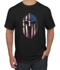 Wild Bobby, American Gladiator Warrior, Americana/American Pride, Men Graphic Tees, Black, Small
