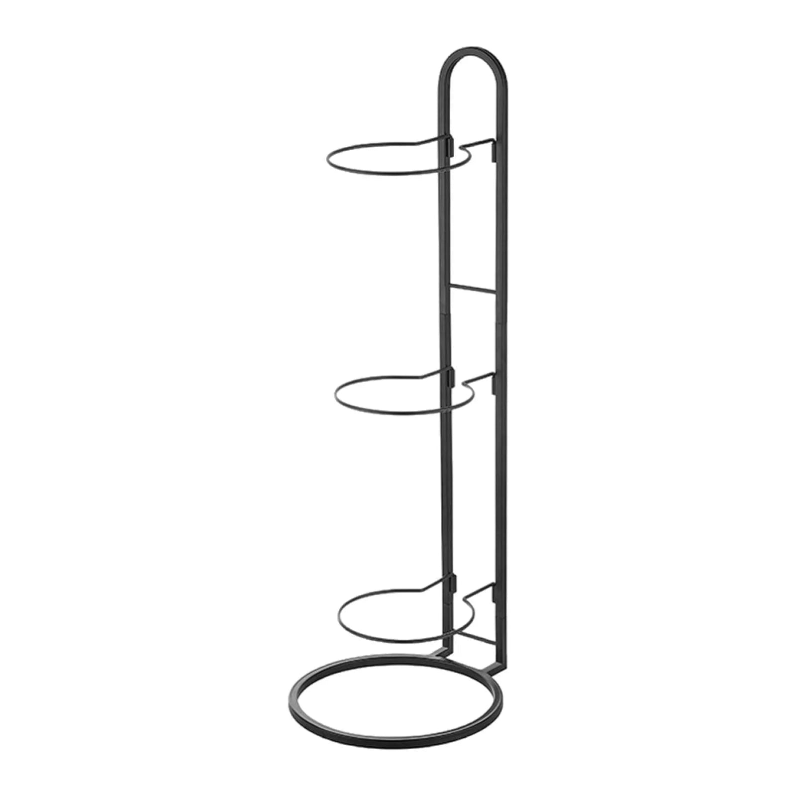 Tnarru Basketball Ball Storage Rack Balls Storage Rack 3 Layer Saving Ball Shelf for Outdoor Indoor Football Volleyball
