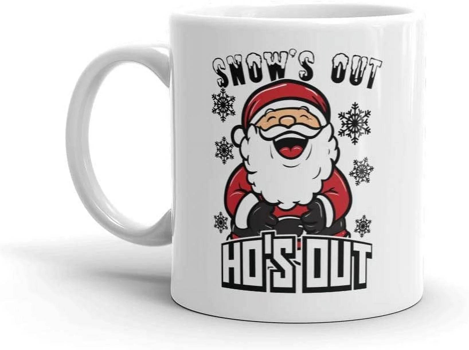 Snow¡¯s Out Ho¡¯s Out Christmas Holiday 11 oz Ceramic Coffee Tea Cup Mug