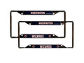 Washington NBA Wizards Chrome (2) EZ View License Plate Frame Set