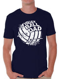 Awkward Styles Men's Volleyball Dad Graphic T-shirt Tops Vintage Father`s Day Gift for Sport Dad
