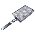 Metal Barbecue Basket with Removable Wooden Handle Ideal BBQ Tool for Grilling Meat, Shrimp, and Vegetables with Ease