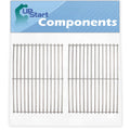 2-Pack BBQ Grill Cooking Grates Replacement Parts for Kenmore 146.16198210 - Compatible Barbeque Grid 16 5/8