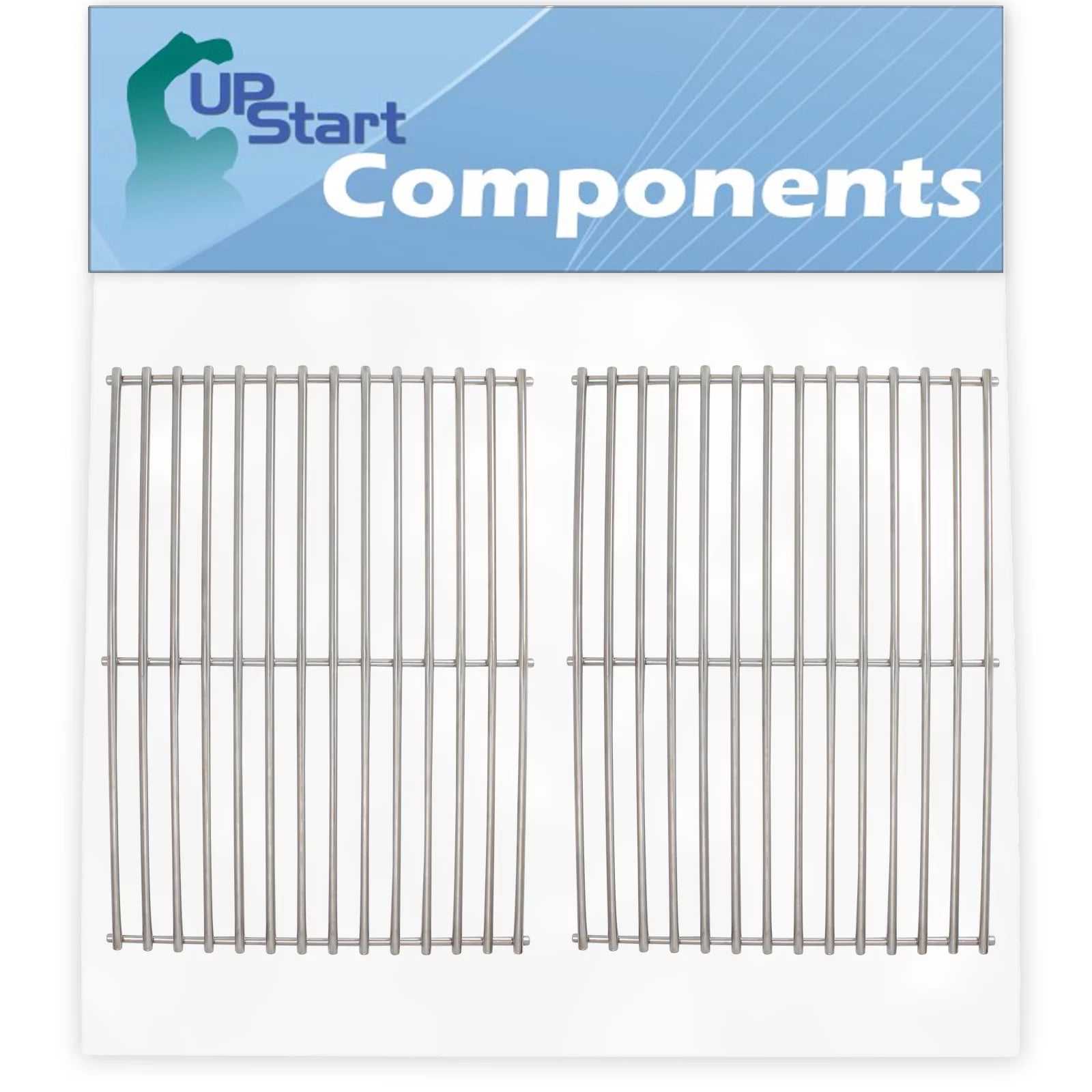 2-Pack BBQ Grill Cooking Grates Replacement Parts for Kenmore 146.16198210 - Compatible Barbeque Grid 16 5/8