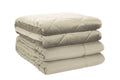 St. James Home 2pc Velvet blanket & Microfiber Comforter Set, Tan, Full/Queen
