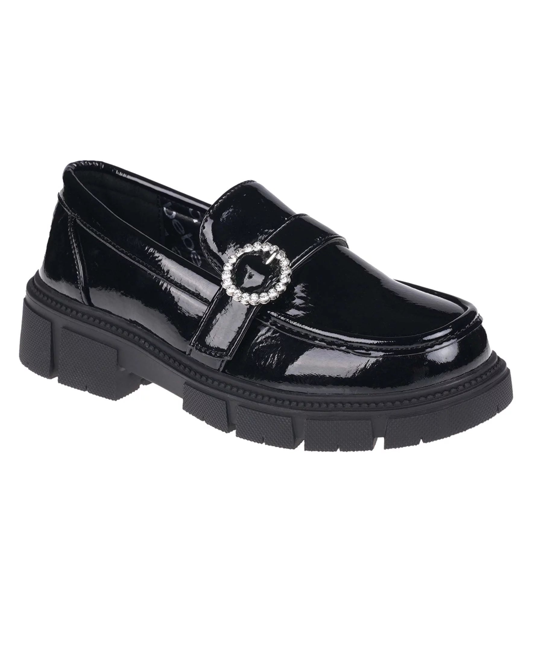bebe Trendy Shoes Slip-on Mary Jane Loafers for Big Girls, Size 11