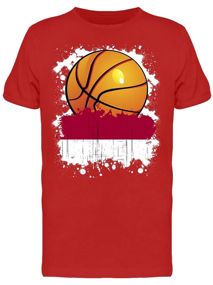 Basketball Team Of Indonesia T-Shirt Men -Image by Shutterstock Men T-Shirt, Male XX-Large