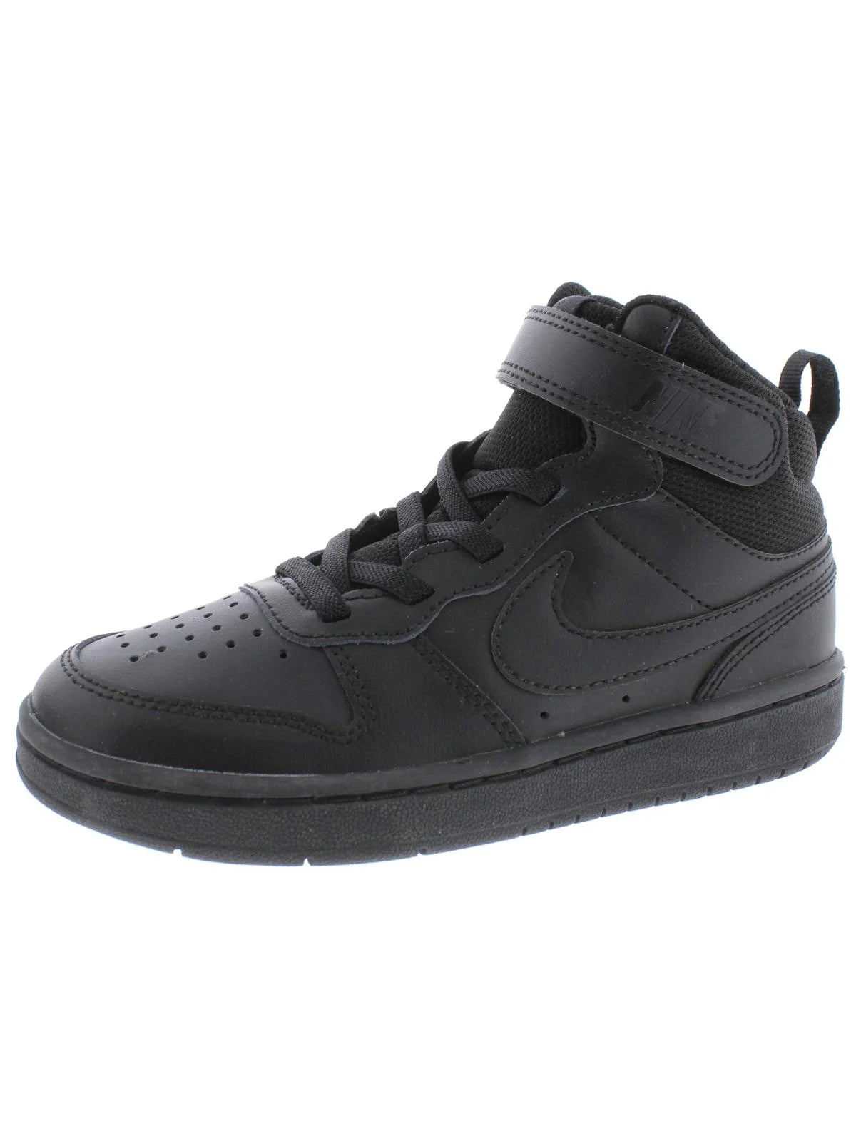 Nike Boys Court Borough Mid 2 Leather Sneakers Athletic Shoes