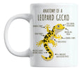 Funny & Cute Leopard Gecko Lizard Coffee & Tea Mug Cup for Reptile Lover (11oz)