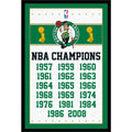 Boston Celtics NBA Finals Champions 24.25'' x 35.75'' Framed Poster