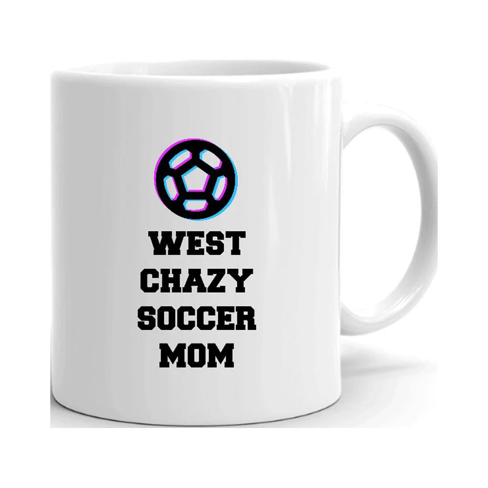 Tri Icon West Chazy Soccer Mom Ceramic Dishwasher And Microwave Safe Mug By Undefined Gifts