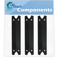 3-Pack BBQ Grill Heat Shield Plate Tent Replacement Parts for Charmglow 810-7420-S - Compatible Barbeque Porcelain Steel Flame Tamer, Flavorizer Bar, Vaporizer Bar, Burner Cover 17 3/4