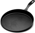 Flat Cast Iron Skillet - Enameled Cast Iron Fry Pan, Outdoor Cooking Pan