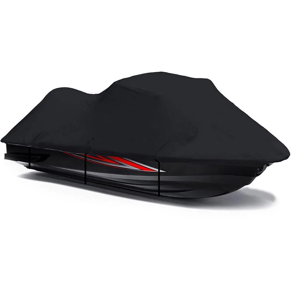 BLACK 600 DENIER JetSki Cover Compatible for Polaris Virage 2000 2001 2002 2003 2004 / Virage i 2002 2003 2004 Jet Ski PWC Cover