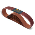 POWERTEC 110700 2 x 72 Inch Sanding Belts | 80 Grit Aluminum Oxide Sanding Belt | Premium Sandpaper ¨C 10PK