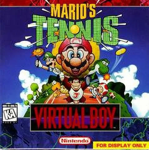 Mario's Tennis Virtual Boy Item and Manual