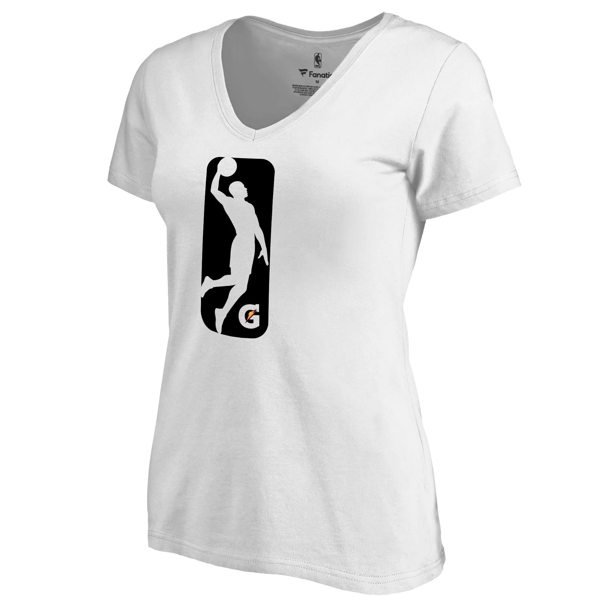Women's Fanatics Branded White NBA G League Primary Logo V-Neck T-Shirt