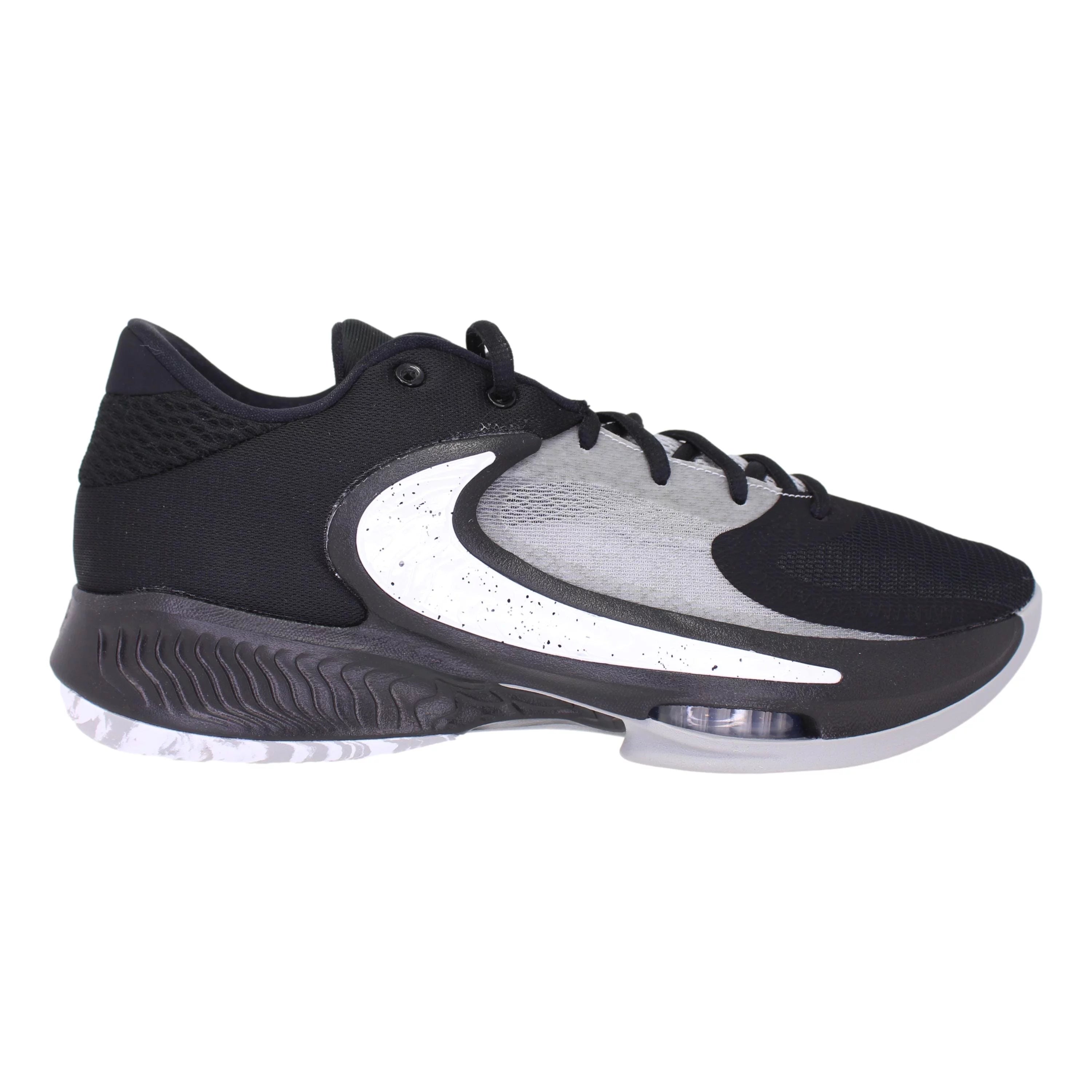 Nike Zoom Freak 4 DJ6149-001 Men's Black/Gray Low Top Basketball Shoes NR4954 (10.5)