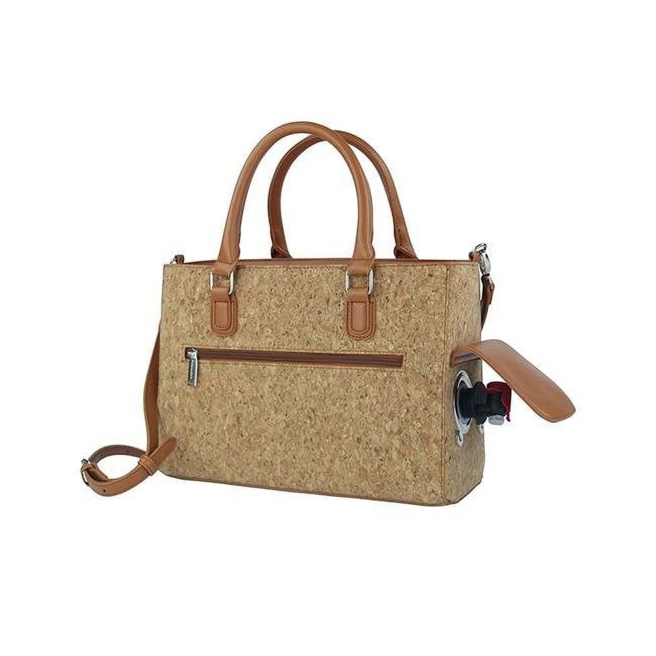 Picnic Gift 8220-CR Drink Purse-Insulated Drink Purse with Bladder Bag, Cork