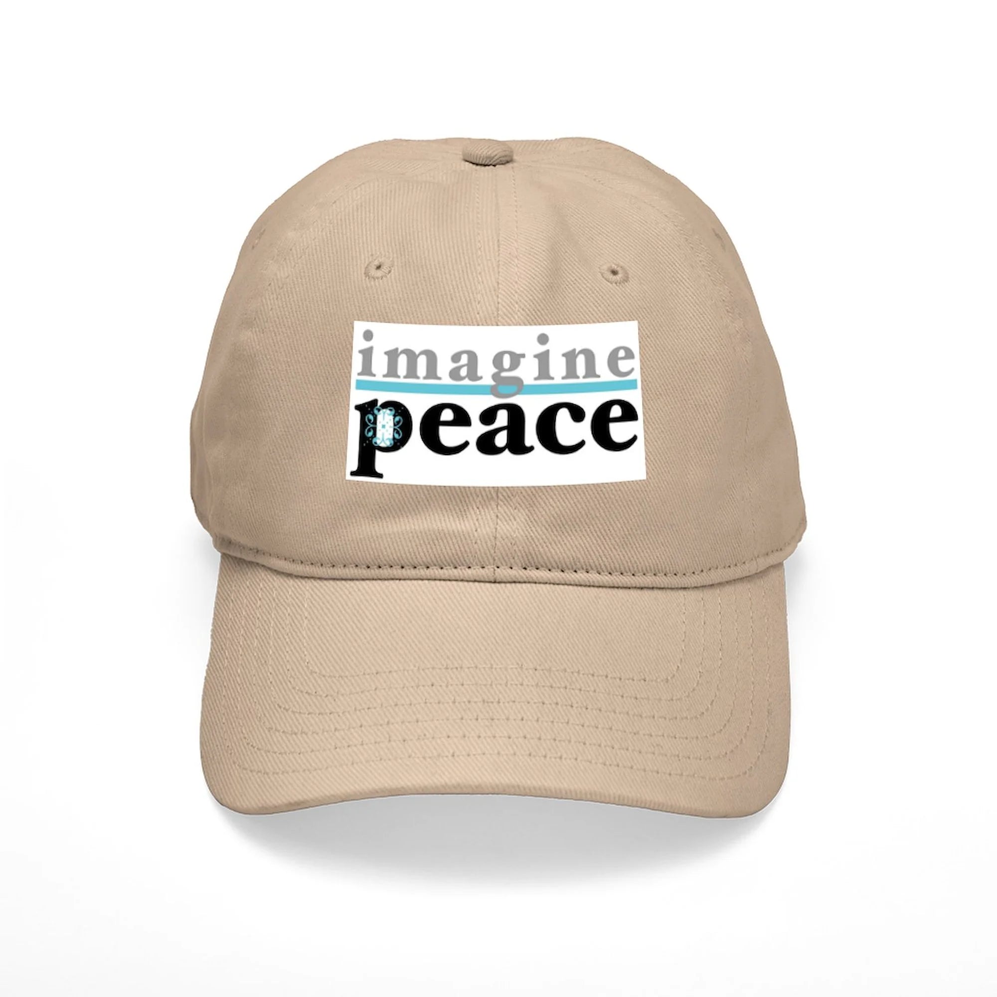 CafePress - Imagine Peace - Printed Adjustable Cotton Canvas Baseball Hat