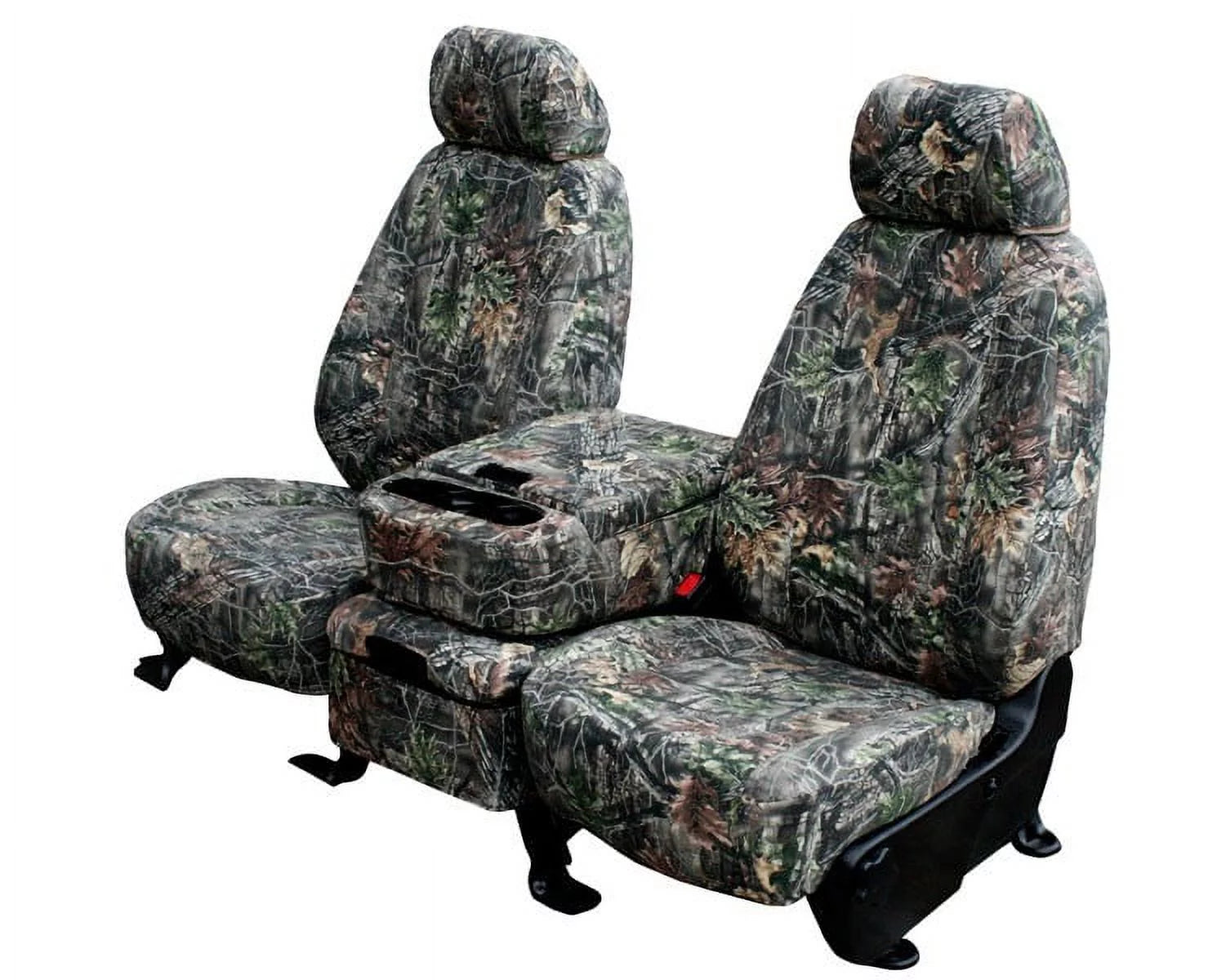 CalTrend Front Buckets Camo Seat Covers for 2013-2017 Buick/Chevy/GMG Enclave|Traverse|Acadia - CV536-93KK Hunter Camo Insert and Trim
