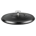 Lodge Blacklock 10.25 Triple Seasoned Cast Iron Lid - For Blacklock 10.25 Dutch Ovens & Skillets - Locks In Moisture - High-Heat Aluminum Knob - Pan Lid for Iron Skillet