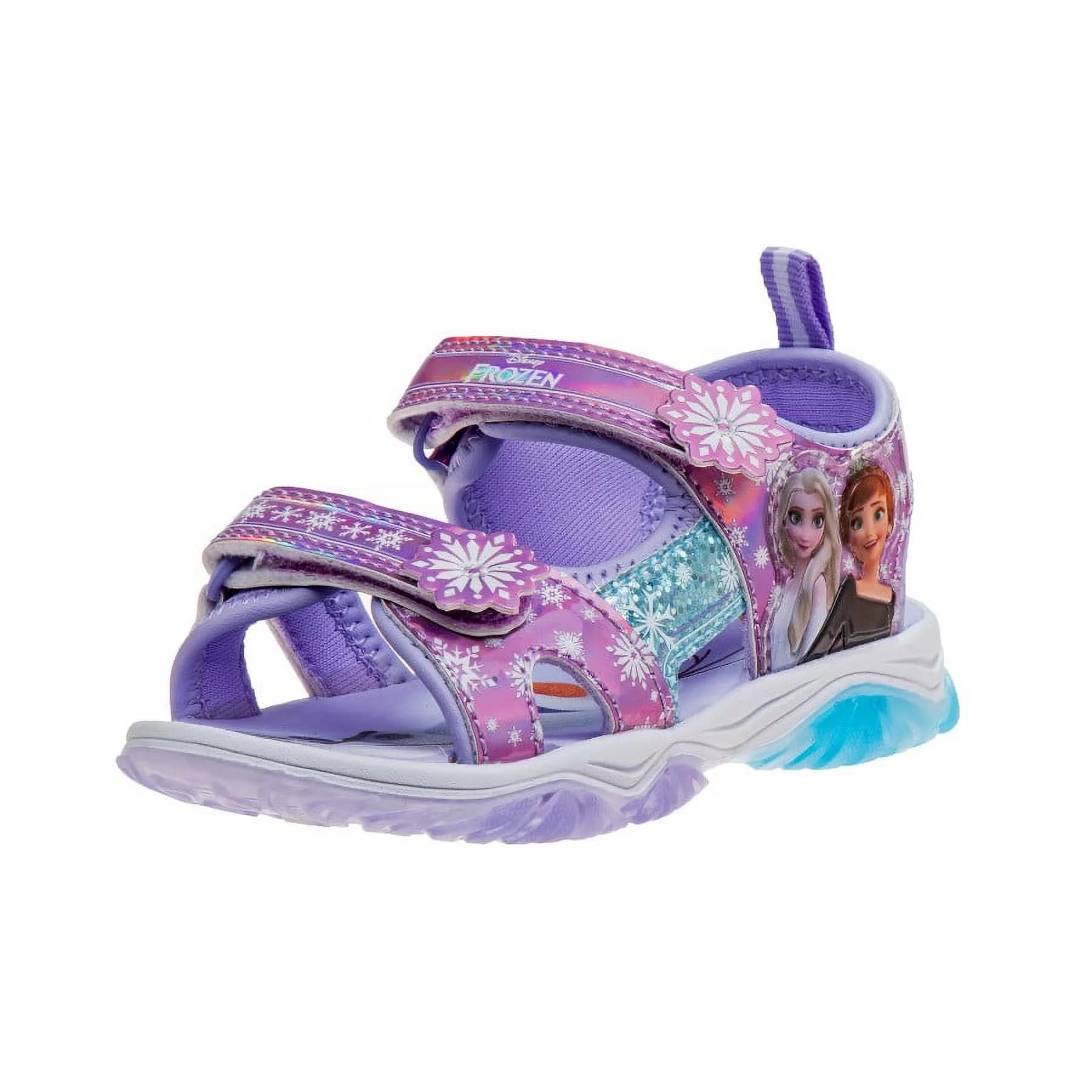 Disney Frozen II girls hook and loop Girls open-toe Toddler sport sandals - Lilac Blue, 10