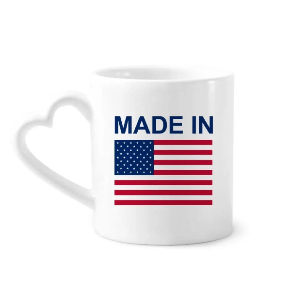 United States Country Love Mug Coffee Cerac Drinkware Glass Heart Cup