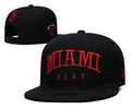 Miami-heat Basketball Cap Pro League Hat Adjustable Flat Cap